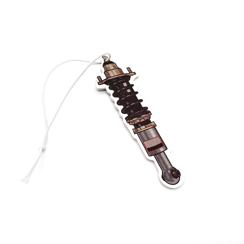 High Quality Recycle Auto Paper Hanging Modified Parts Car Air Freshener JDM Racing Style Rear View Mirrow Pendent Solid Paper