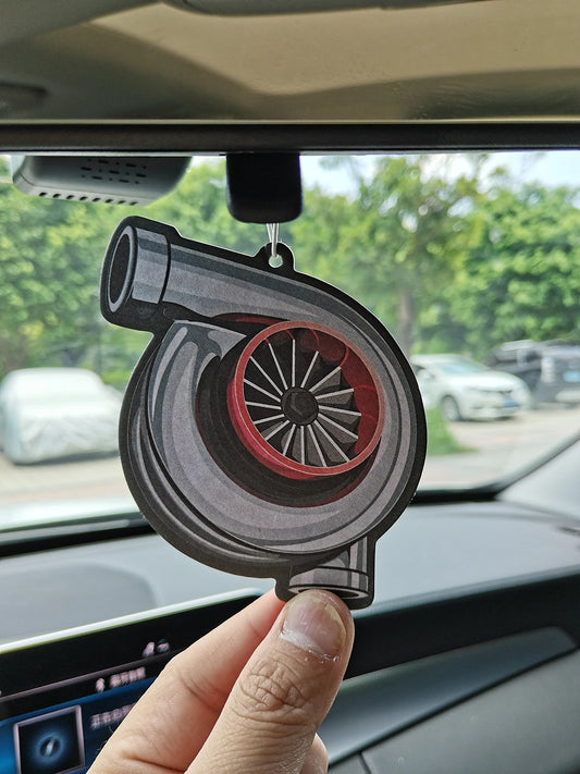 High Quality Recycle Auto Paper Hanging Modified Parts Car Air Freshener JDM Racing Style Rear View Mirrow Pendent Solid Paper