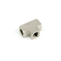 Nitrous Outlet 1/4" NPT x 1/4" NPT x 1/4" NPT Tee Fitting - Female/Female/Female (Flat Bar Stock)