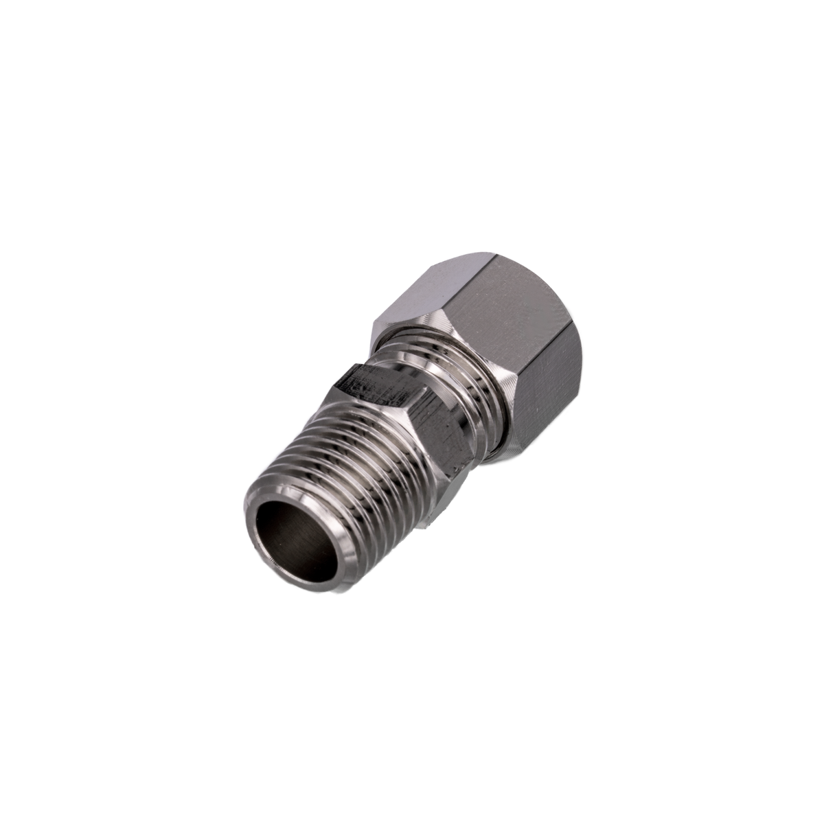 Flo Supply 1/4" NPT Male x 3/8" Compression Straight Fitting