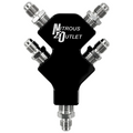 Nitrous Outlet 4-Way 4AN High Flow Stacked Y Distribution Block