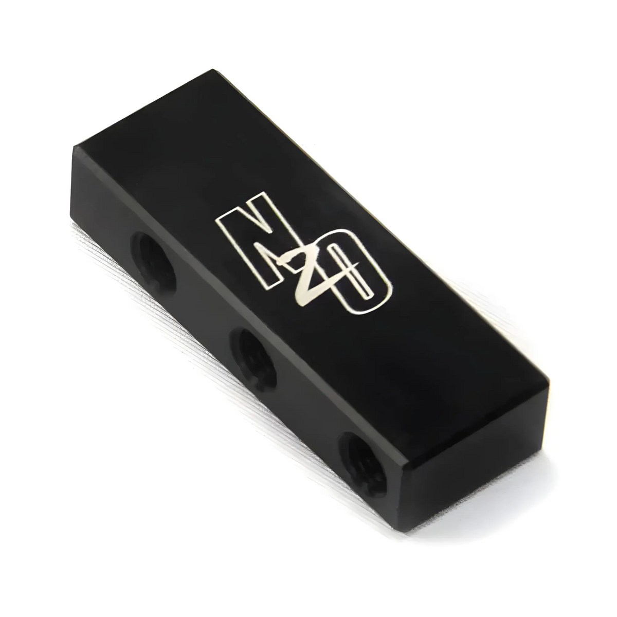 Nitrous Outlet 1 in 6 out Distribution Block - 1/8" NPT inlet, 5/16-24 Outlets