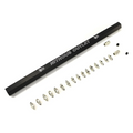 Nitrous Outlet Dual Passage Single Injection Rail Kit With Fittings for 2 Solenoid Direct Port  -1/8" NPT Inlets, 5/16-24" Outlets, 18" Long