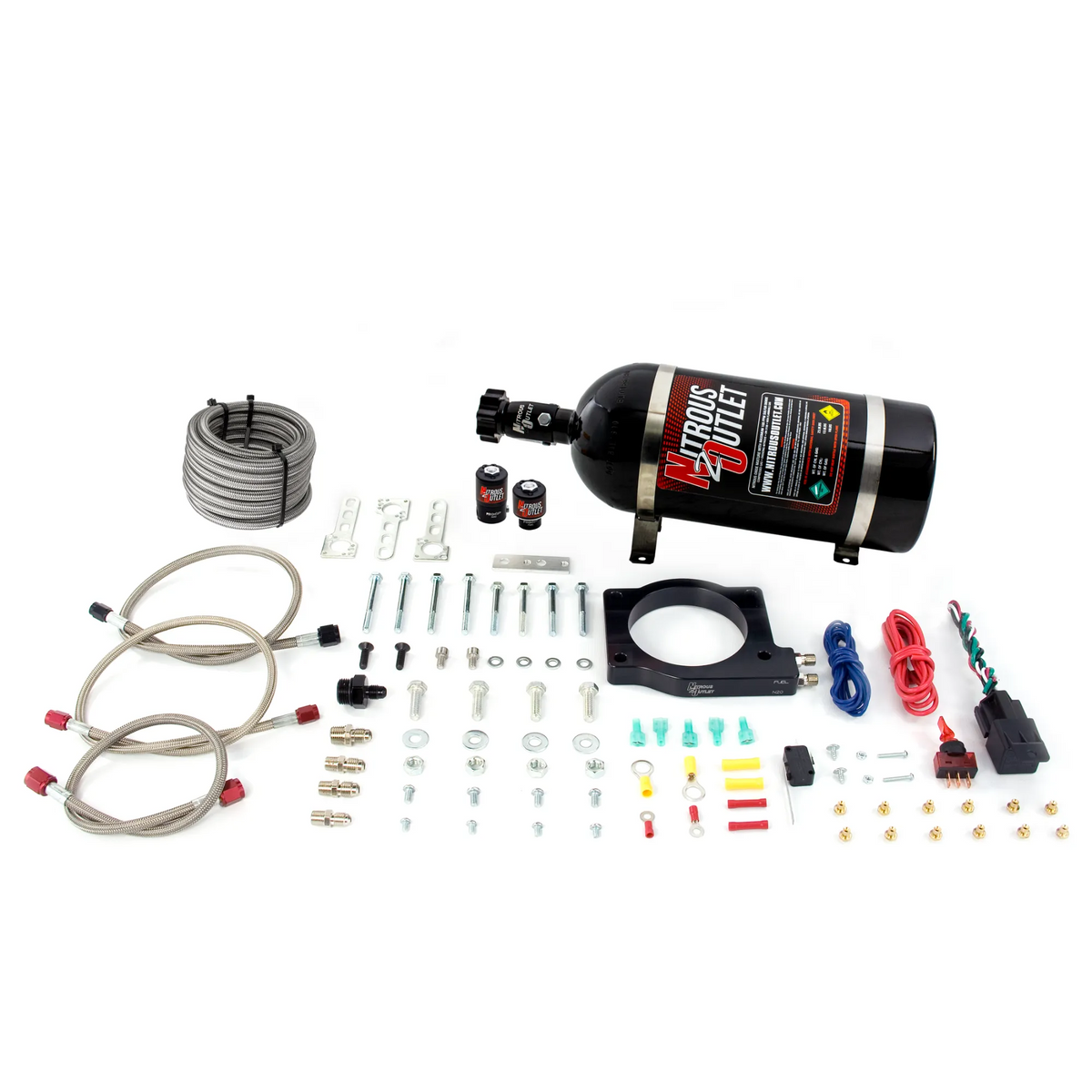Nitrous Outlet GM 90mm MagnaCharger Plate System - Gas/E85 (5-55psi)(50-200HP)(No Bottle)