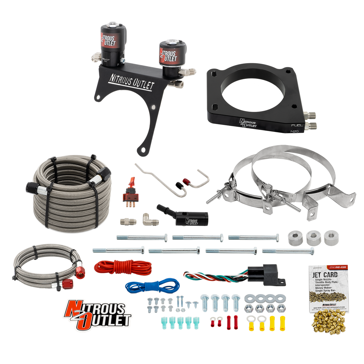 Nitrous Outlet Ford 2018-2024 F-150, Gen 3 Coyote Truck Plate System - Gas/E85 (5-55psi)(50-200HP)(No Bottle)