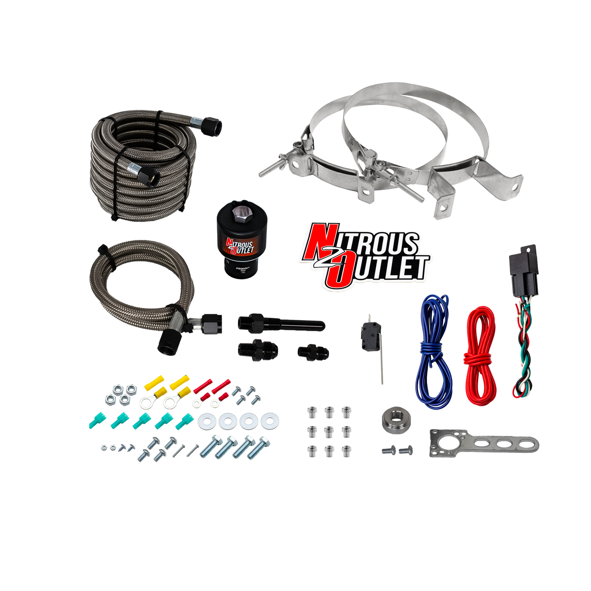 Nitrous Outlet Diesel Gustav Nozzle System - (200-300-400-500-600-700-800-900-1,000 HP)(12lb Bottle)