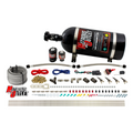 Nitrous Outlet 4 Cylinder Direct Port System - .122 Nitrous Solenoid/.177 Fuel Solenoid/Distribution Blocks/90 Degree Discharge Nozzles (Alcohol)(5-7-10 psi)(50-250HP)(12lb Bottle)