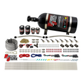 Nitrous Outlet 4 Cylinder Dual Stage Direct Port System - Two .122 Nitrous Solenoids/Two .177 Fuel Solenoids/Distribution Blocks/90 Degree Discharge Nozzles (Gas)(5-7-10 psi)(50-250HP)(No Bottle)