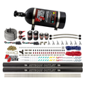 Nitrous Outlet 4 Cylinder Dual Stage Direct Port System - Two .122 Nitrous Solenoids/Two .177 Fuel Solenoids/Two Dual Passage Injection Rails/Annular Discharge Nozzles (E85)(5-7-10 psi)(50-250HP)(10lb Bottle)