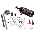 Nitrous Outlet 6 Cylinder Direct Port System - .122 Nitrous Solenoids/.177 Fuel Solenoids/Dual Passage Injection Rail/Annular Discharge Nozzles (Alcohol)(5-7-10 psi)(75-375HP)(No Bottle)