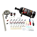 Nitrous Outlet 6 Cylinder Direct Port System - .122 Nitrous Solenoid/.177 Fuel Solenoid/Distribution Blocks/Annular Degree Discharge Nozzles (Alcohol)(5-7-10 psi)(75-375HP)(15lb Bottle)
