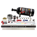 Nitrous Outlet 6 Cylinder Direct Port System - .122 Nitrous Solenoids/.177 Fuel Solenoids/Dual Passage Injection Rail/90 Degree Discharge Nozzles (Gas)(5-7-10 psi)(75-375HP)(10lb Bottle)