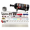 Nitrous Outlet 6 Cylinder Dual Stage Direct Port System - Two .122 Nitrous Solenoids/Two .177 Fuel Solenoids/Distribution Blocks/90 Degree Discharge Nozzles (E85)(45-55 psi)(75-375HP)(15lb Bottle)