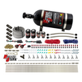 Nitrous Outlet 6 Cylinder Dual Stage Direct Port System - Two .122 Nitrous Solenoids/Two .177 Fuel Solenoids/Distribution Blocks/Annular Discharge Nozzles (Gas)(45-55 psi)(75-375HP)(15lb Bottle)