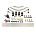 Nitrous Outlet Dry 8 Cylinder Dual Stage Solenoids Forward Direct Port Conversion Kit - Four .122 Nitrous Solenoids/ Compact Distribution Blocks/Compression Fittings/Annular Discharge Nozzles (Includes 200HP Jetting)