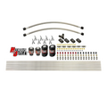 Nitrous Outlet 8 Cylinder Solenoids Forward Direct Port Conversion Kit - Two .122 Nitrous Solenoids/Two .177 Fuel Solenoids/Distribution Blocks/Compression Fittings/Annular Discharge Nozzles (Includes 200HP Jetting - Gas/7 psi)