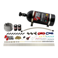 Nitrous Outlet Dry 8 Cylinder Direct Port System - Two .112 Nitrous Solenoids/Compact Distribution Blocks/Compression Fittings/SBT Discharge Nozzles (100-400HP)(15lb Bottle)