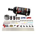 Nitrous Outlet 8 Cylinder Direct Port System - Two .122 Nitrous Solenoids/Two .177 Fuel Solenoids/Compact Distribution Blocks/Compression Fittings/90 Degree Discharge Nozzles (Alcohol)(5-7-10 psi)(100-400HP)(12lb Bottle)
