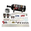Nitrous Outlet 8 Cylinder Direct Port System - Two .178 Trashcan Nitrous Solenoids/Two .177 Fuel Solenoids/Compact Distribution Blocks/Compression Fittings/Annular Discharge Nozzles (E85)(5-7-10 psi)(100-400HP)(15lb Bottle)