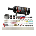 Nitrous Outlet 8 Cylinder Direct Port System - Two .122 Nitrous Solenoids/Two .177 Fuel Solenoids/Compact Distribution Blocks/Compression Fittings/90 Degree Discharge Nozzles (Gas)(5-7-10 psi)(100-400HP)(No Bottle)