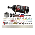 Nitrous Outlet 8 Cylinder Direct Port System - Two .122 Nitrous Solenoids/Two .177 Fuel Solenoids/Compact Distribution Blocks/Compression Fittings/Annular Discharge Nozzles (Gas)(5-7-10 psi)(100-400HP)(No Bottle)