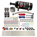 Nitrous Outlet 8 Cylinder Dual Stage Direct Port System - Four .122 Nitrous Solenoids/Four .177 Fuel Solenoids/Compact Distribution Blocks/Compression Fittings/90 Degree Discharge Nozzles (E85)(45-55 psi)(100-400HP)(15lb Bottle)