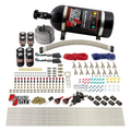 Nitrous Outlet 8 Cylinder Dual Stage Direct Port System - Four .112 Nitrous Solenoids/Four .177 Fuel Solenoids/Compact Distribution Blocks/Compression Fittings/Annular Discharge Nozzles (E85)(45-55 psi)(100-400HP)(12lb Bottle)