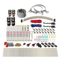 Nitrous Outlet 8 Cylinder Dual Stage Direct Port System - Four .122 Nitrous Solenoids/Four .177 Fuel Solenoids/Compact Distribution Blocks/Compression Fittings/90 Degree Discharge Nozzles (Gas)(45-55 psi)(100-400HP)(15lb Bottle)