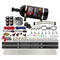 Nitrous Outlet Dry 8 Cylinder Direct Port System - Four .122 Nitrous Solenoids/Two Dual Passage Injection Rails/SBT Dual Passage Nozzles (100-400HP)(15lb Bottle)