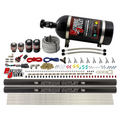 Nitrous Outlet 8 Cylinder Direct Port System - Two .122 Nitrous Solenoids/Two .177 Fuel Solenoids/Two Dual Passage Injection Rails/Annular Discharge Nozzles (Gas)(5-7-10 psi)(100-400HP)(10lb Bottle)