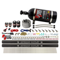 Nitrous Outlet 8 Cylinder Direct Port System - Two .112 Nitrous Solenoids/Two .177 Fuel Solenoids/Two Dual Passage Injection Rails/90 Degree Discharge Nozzles (Gas)(5-7-10 psi)(100-400HP)(No Bottle)