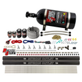 Nitrous Outlet 8 Cylinder Direct Port System - Two .122 Nitrous Solenoids/Two .177 Fuel Solenoids/Two Dual Passage Injection Rails/Annular Discharge Nozzles (Gas)(45-55 psi)(100-400HP)(No Bottle)