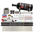 Nitrous Outlet 10 Cylinder Direct Port System - Two .122 Nitrous Solenoid/Two .177 Fuel Solenoid/Two Dual Passage Injection Rail/Annular Discharge Nozzles (Gas)(5-7-10 psi)(125-375HP)(15lb Bottle)