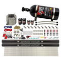 Nitrous Outlet 10 Cylinder Direct Port System - Two .122 Nitrous Solenoid/Two .310 Fuel Solenoid/Two Dual Passage Injection Rail/90 Degree Discharge Nozzles (Gas)(45-55 psi)(125-375HP)(10lb Bottle)