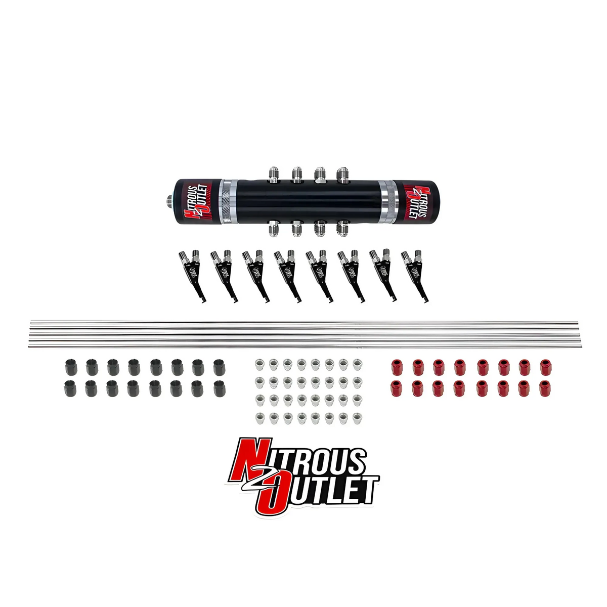 Nitrous Outlet Black Widow Solenoids Forward System - Jetting Is Not Included