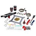 Nitrous Outlet 4150 Stinger 4 Solenoid Forward Conversion Kit - Braided Hoses/.122 Nitrous Solenoid/.177 Fuel Solenoid/Universal Solenoid Brackets - (Gas/E85)(5-55 psi)(50-500 HP)
