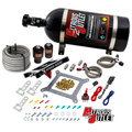 Nitrous Outlet 4150 Stinger 4 Race System - Braided Hoses/.178 Trashcan Nitrous Solenoid/.310 Fuel Solenoid/Universal Solenoid Brackets - (Gas/E85)(5-55 psi)(50-600 HP)(15lb Bottle)