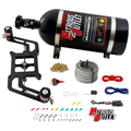 Nitrous Outlet 4150 Stinger 2 System - Hard-line/.122 Nitrous Solenoid/.177 Fuel Solenoid/Boomerang Solenoid Bracket - (Gas/E85)(5-55 psi)(50-500 HP)(15lb Bottle)