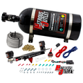 Nitrous Outlet 4150 Stinger 4 System - Hard-line/.122 Nitrous Solenoid/.177 Fuel Solenoid/Boomerang Solenoid Bracket - (Gas/E85)(5-55 psi)(50-500 HP)(12lb Bottle)