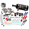 Nitrous Outlet 4150  Hornet 2 Dual Stage System - Two .122 Nitrous Solenoids/Two .177 Fuel Solenoids/Universal Solenoid Brackets - (Gas/E85)(5-55 psi)(50-500 HP Per Stage)(10lb Bottle)