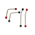 Nitrous Outlet 4150 Hornet 2 & 3 Dual Stage Boomerang Solenoid Bracket Hard-Line Kit - Solenoids To Plate