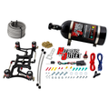 Nitrous Outlet 4150 Hornet 2 Race Dual Stage System - Hard-line/Two .178 Trashcan Nitrous Solenoids/Two .310 Fuel Solenoids/Four Solenoid Boomerang Bracket - (Gas/E85)(5-55 psi)(50-600 HP Per Stage)(No Bottle)