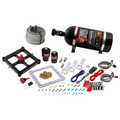 Nitrous Outlet 4500 Stinger 2 Race System - Braided Hoses/.178 Trashcan Nitrous Solenoid/.310 Fuel Solenoid/Universal Solenoid Brackets - (Gas/E85)(5-55 psi)(50-600 HP)(12lb Bottle)