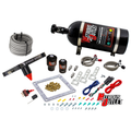 Nitrous Outlet 4500 Stinger 3 Race System - Braided Hoses/.178 Trashcan Nitrous Solenoid/.310 Fuel Solenoid/Universal Solenoid Brackets - (Gas/E85)(5-55 psi)(50-600 HP)(12lb Bottle)