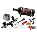 Nitrous Outlet 4500 Stinger 3 System - Hard-line/.122 Nitrous Solenoid/.177 Fuel Solenoid/Boomerang Solenoid Bracket - (Gas/E85)(5-55 psi)(50-500 HP)(12lb Bottle)