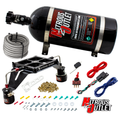 Nitrous Outlet 4500 Stinger 4 Race System - Hard-line/.178 Trashcan Nitrous Solenoid/.310 Fuel Solenoid/Deep Break Solenoid Bracket/Solenoids Mount Upside Down - (Gas/E85)(5-55 psi)(50-600 HP)(15lb Bottle)