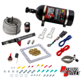 Nitrous Outlet 4500 Stinger 2 Dry System - Braided Hoses/.122 Nitrous Solenoid/Universal Solenoid Bracket - (50-500 HP)(12lb Bottle)