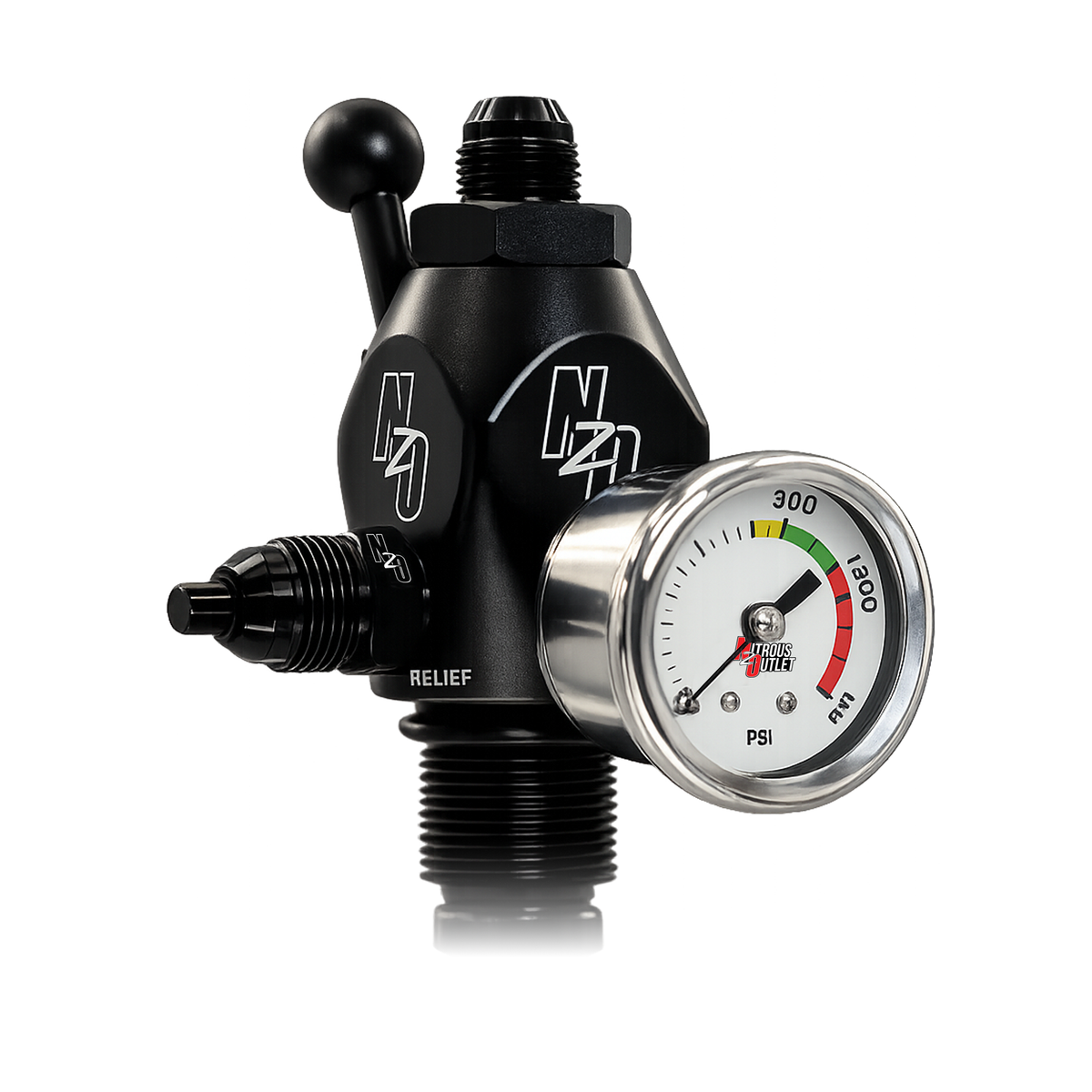 Nitrous Outlet PowerFlow Max 20lb Bottle Billet Bottle Valve - .512 ID Ball Valve