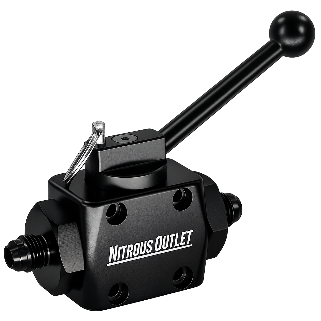 Nitrous Outlet PowerFlow Max 8AN High Flow Inline Billet Ball Valve – .512" ID