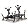 Nitrous Outlet Dual Billet Automatic Heated Horizontal Mount Bottle Bracket - 10lb/15lb/4AN